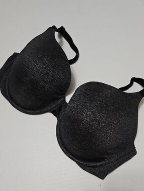Victoria's Secret Heather Black Padded Underwire Tshirt Bra Size 38D